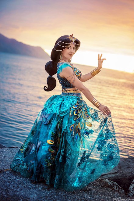 Jasmine Bollywood redesign Aladdin Disney inspired